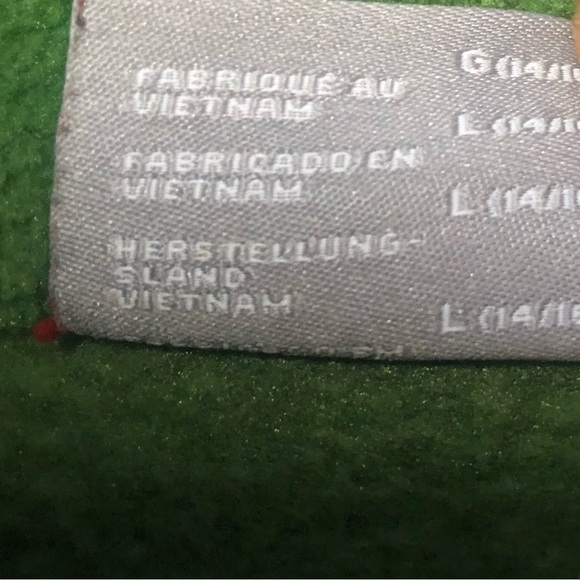 Columbia Youth Outerwear Full Zip Sweater. Green. Size Large (14-16) - Picture 4 of 7